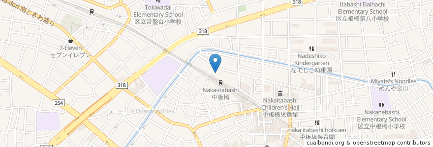 Mapa de ubicacion de 福泉禅寺 en Giappone, Tokyo, 板橋区.