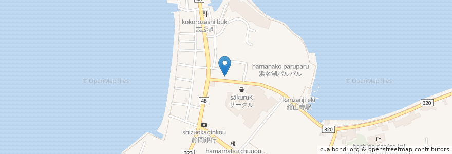 Mapa de ubicacion de 赤べこ en Japão, 静岡県, 浜松市, 西区.