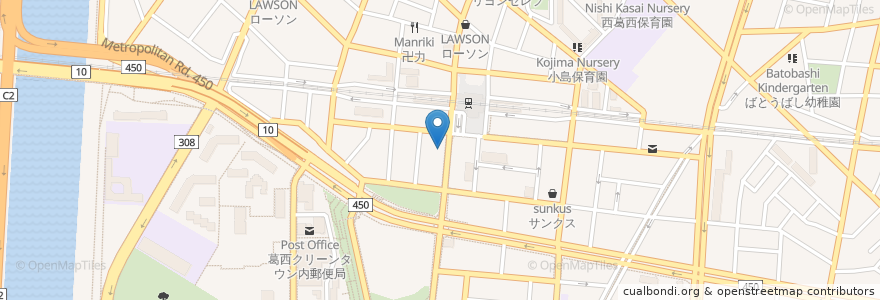 Mapa de ubicacion de ガスト en Japon, Tokyo, 江戸川区.