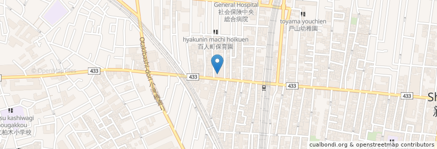Mapa de ubicacion de MABOO! en ژاپن, 東京都, 新宿区.