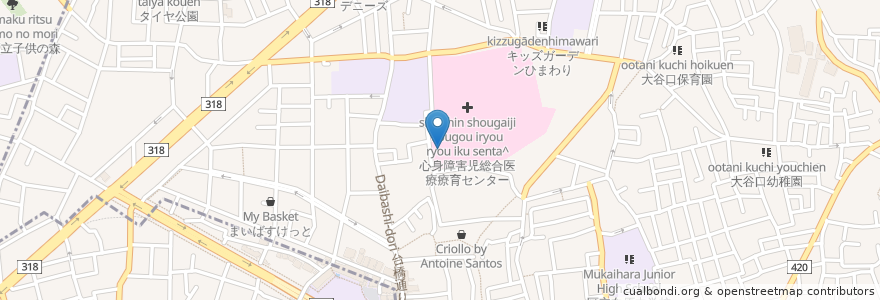 Mapa de ubicacion de 筑波大学付属 桐が丘特別支援学校 施設併設学級 en Japão, Tóquio, 板橋区.