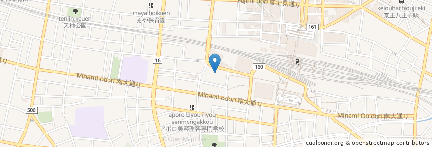 Mapa de ubicacion de 興林寺 en ژاپن, 東京都, 八王子市.