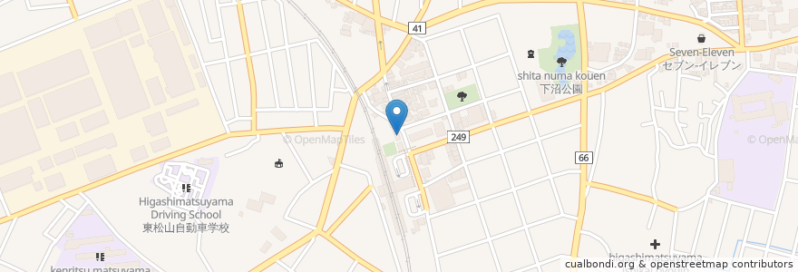 Mapa de ubicacion de CoCo壱番屋 en Japonya, 埼玉県, 東松山市.