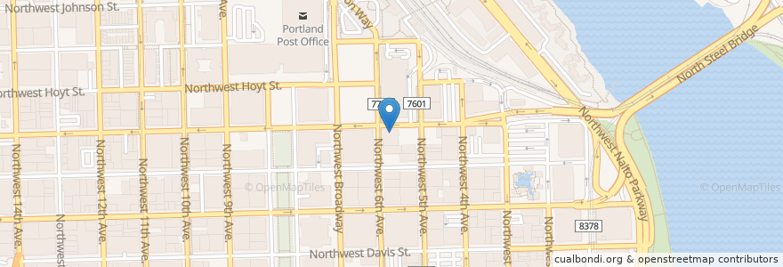 Mapa de ubicacion de Harvey's Comedy Club en 미국, 오리건, Portland, Multnomah County.