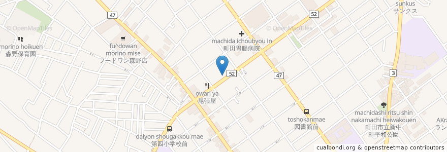 Mapa de ubicacion de クオール薬局 en Япония, Токио, Матида.