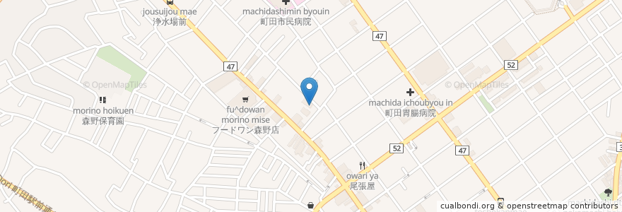 Mapa de ubicacion de すずらん薬局 森野店 en 日本, 東京都, 町田市.