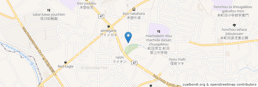 Mapa de ubicacion de 滝の沢薬局 en Japon, Tokyo, 町田市.