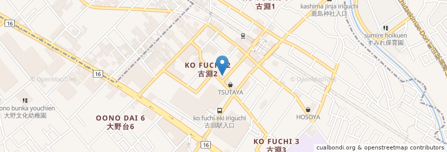 Mapa de ubicacion de おおたけ眼科 en Japan, 神奈川県, 相模原市, 南区.