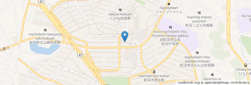 Mapa de ubicacion de ふくいんクリニック en Japon, Tokyo, 町田市.