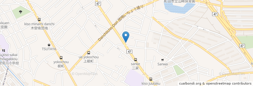 Mapa de ubicacion de ひので薬局 町田店 en 일본, 도쿄도, 町田市.