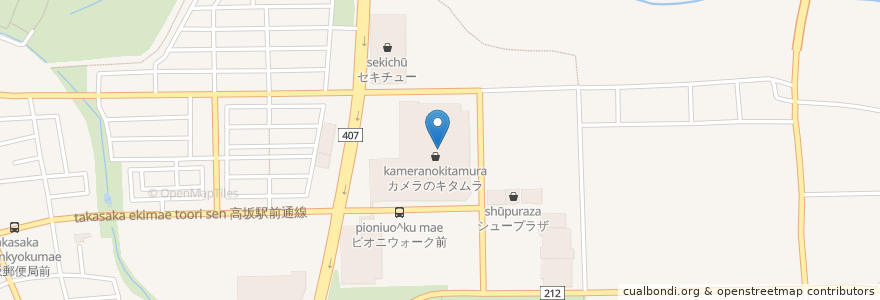 Mapa de ubicacion de ヨゴリーノ en Japon, Préfecture De Saitama, 東松山市.
