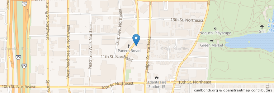 Mapa de ubicacion de Charles Schwab en 美利坚合众国/美利堅合眾國, 喬治亞州, Fulton County, Atlanta.