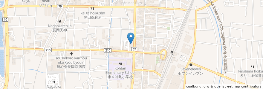 Mapa de ubicacion de Nippon rent-a-car en Jepun, 京都府, 長岡京市.