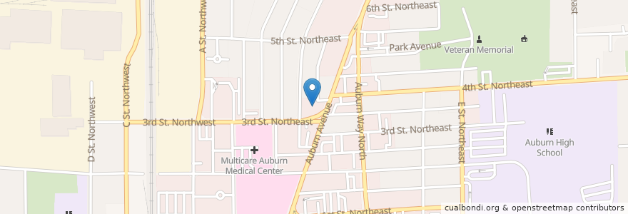 Mapa de ubicacion de Illiana D. Micali, MD en United States, Washington, Auburn, King County.