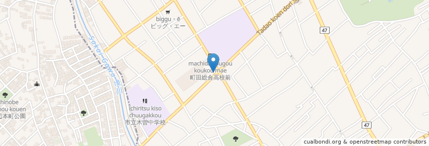 Mapa de ubicacion de ななほし薬局 en اليابان, 東京都, 町田市.