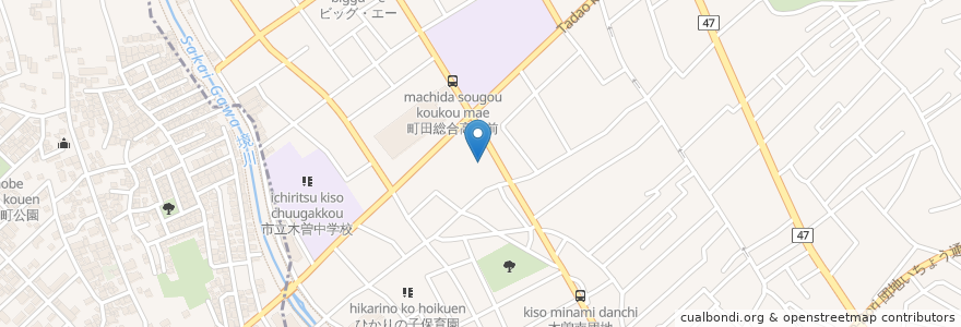 Mapa de ubicacion de 根岸薬局 en Jepun, 東京都, 町田市.
