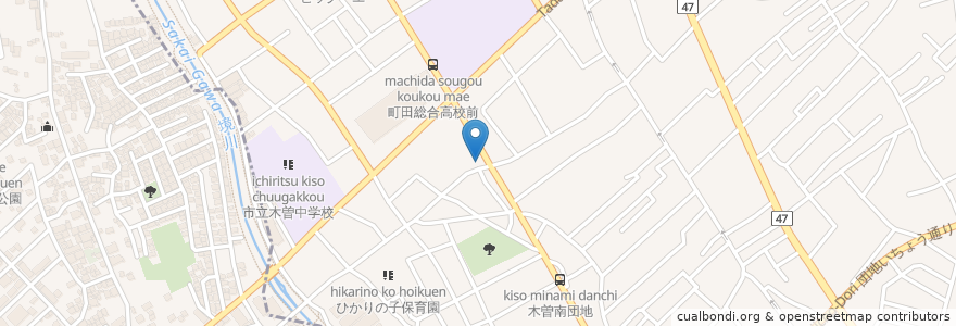 Mapa de ubicacion de 南東京ハートクリニック en Japón, Tokio, Machida.