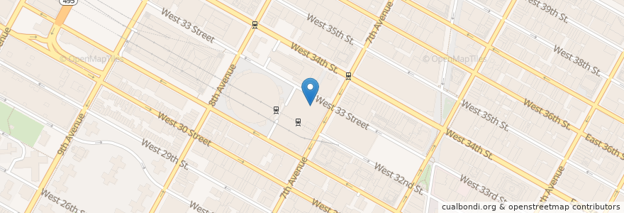 Mapa de ubicacion de The Pennsy Bar en Estados Unidos Da América, Nova Iorque, New York, New York County, Manhattan, Manhattan Community Board 5, Manhattan Community Board 4.