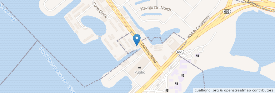 Mapa de ubicacion de Angry Pepper Waterside en Amerika Syarikat, Florida, Pinellas County.