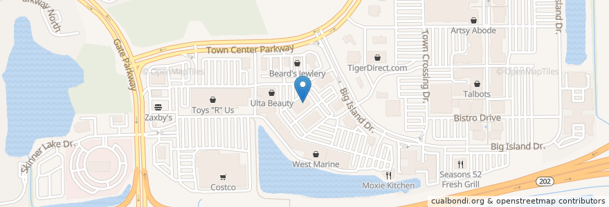 Mapa de ubicacion de Cooper's Hawk Winery & Restaurant en 美利坚合众国/美利堅合眾國, 佛罗里达州/佛羅里達州, 杜瓦尔县/杜瓦爾縣/杜瓦爾郡, 杰克逊维尔/傑克遜維爾.