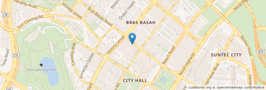Mapa de ubicacion de Almost Famous Craft Beer Bar en Singapour, Central.