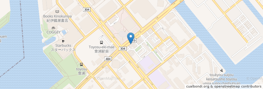 Mapa de ubicacion de マクドナルド en 日本, 東京都, 江東区.
