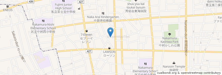 Mapa de ubicacion de 扇内医院 en 日本, 東京都, 練馬区.