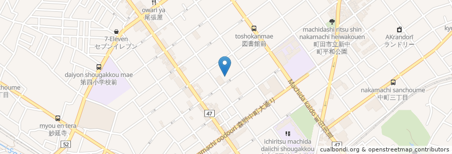 Mapa de ubicacion de 町田福祉保育専門学校 en Giappone, Tokyo, 町田市.
