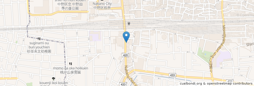 Mapa de ubicacion de 五右衛門 en Япония, Токио, Накано.