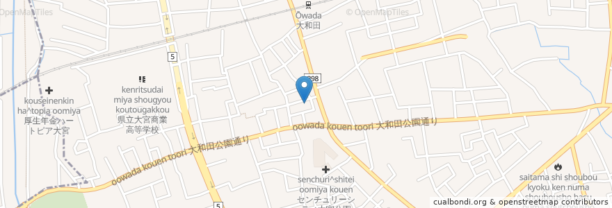 Mapa de ubicacion de あかね薬局 en 日本, 埼玉县, 埼玉市, 見沼区.