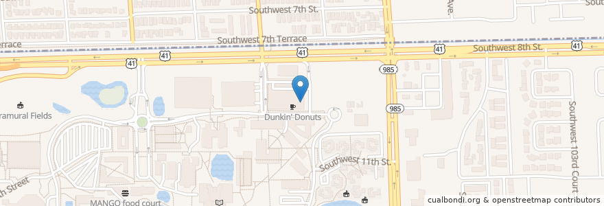 Mapa de ubicacion de SemaCharge Charging Station en États-Unis D'Amérique, Floride, Comté De Miami-Dade.