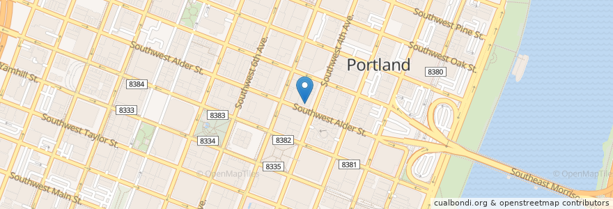 Mapa de ubicacion de Jockey Club en 미국, 오리건, Portland, Multnomah County.