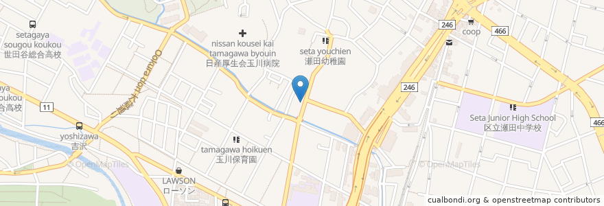 Mapa de ubicacion de そば竹 en Japon, Tokyo, 世田谷区.