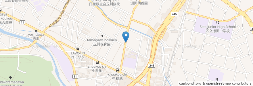 Mapa de ubicacion de エンジェル歯科 en Japan, 東京都, 世田谷区.