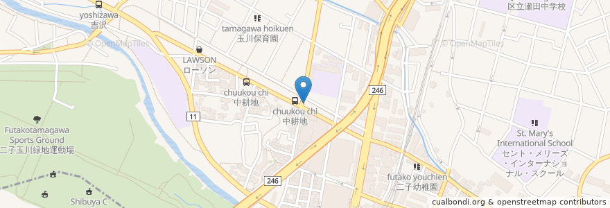 Mapa de ubicacion de IBERO en 일본, 도쿄도, 世田谷区.