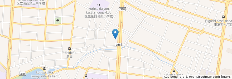 Mapa de ubicacion de 彦衛門 en Japan, 東京都, 江戸川区.