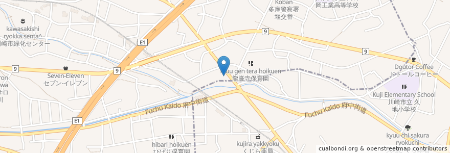 Mapa de ubicacion de 又兵衛 en Japan, Präfektur Kanagawa, 川崎市.