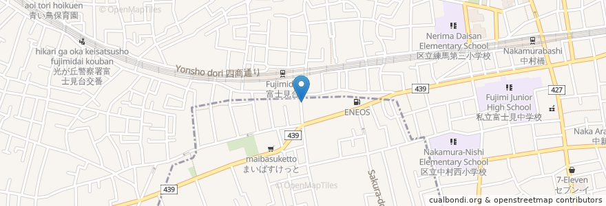 Mapa de ubicacion de マサラ en 일본, 도쿄도, 練馬区.