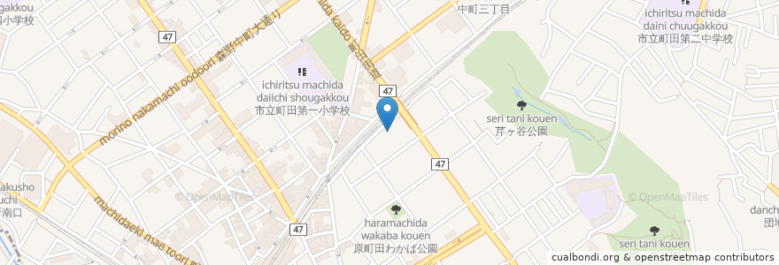 Mapa de ubicacion de なごみ保育園 en Japão, Tóquio, 町田市.