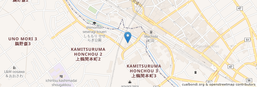 Mapa de ubicacion de 医療ビジネス観光情報専門学校 en 日本, 東京都, 町田市.