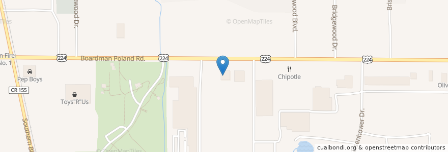 Mapa de ubicacion de DiBella's en ایالات متحده آمریکا, اوهایو, Mahoning County.
