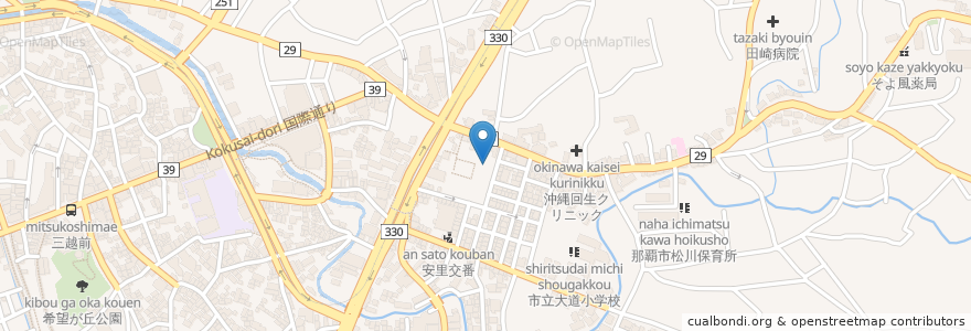 Mapa de ubicacion de ひいき屋 en 日本, 沖縄県, 那覇市.