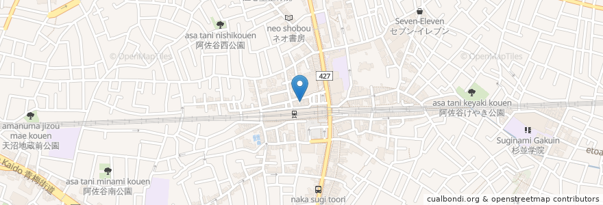 Mapa de ubicacion de 阿づ満や en اليابان, 東京都, 杉並区.