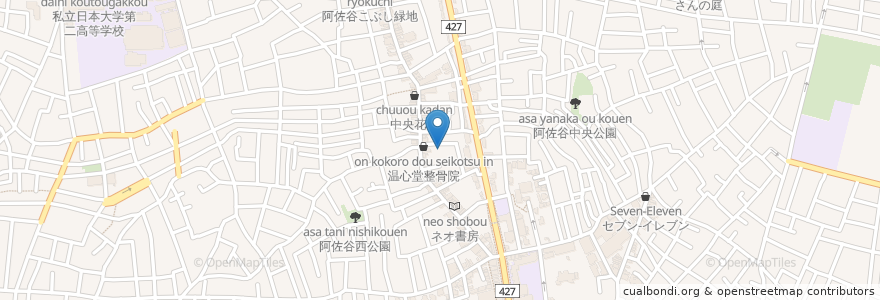 Mapa de ubicacion de 木村医院 en ژاپن, 東京都, 杉並区.