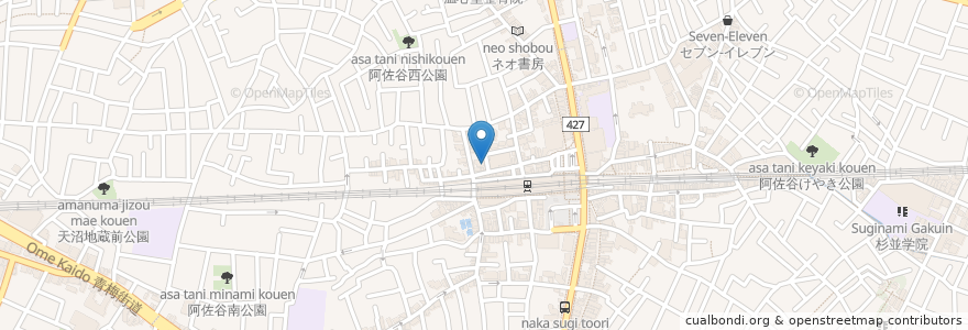 Mapa de ubicacion de キキヤ en ژاپن, 東京都, 杉並区.