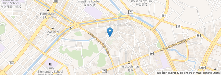 Mapa de ubicacion de ユウ・アイレンタカー国際通り店 en 日本, 冲绳县/沖繩縣, 那霸市.