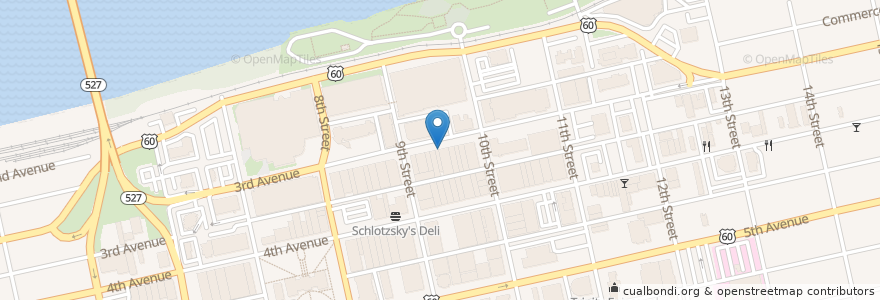 Mapa de ubicacion de Barnes Agency Design & Digital Media Studio en アメリカ合衆国, ウェストバージニア州, Huntington, Cabell County.