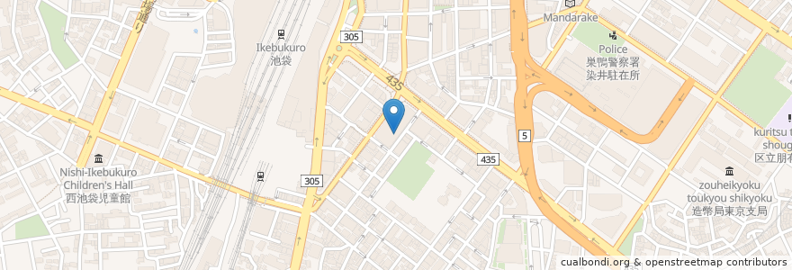 Mapa de ubicacion de ラーメン二郎　池袋東口店 en Jepun, 東京都, 豊島区.