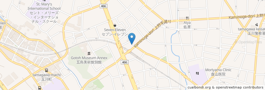 Mapa de ubicacion de ラーメン二郎　上野毛店 en 日本, 東京都, 世田谷区.