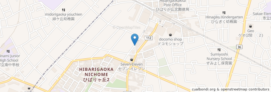 Mapa de ubicacion de Ramen Jiro Hibarigaoka Ekimae en Japan, Tokyo.